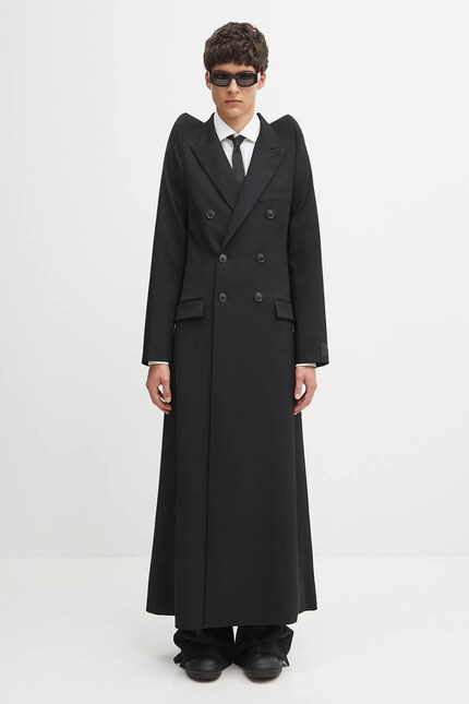 VETEMENTS wool blend coat Tight Shoulder Tailored PRM EU