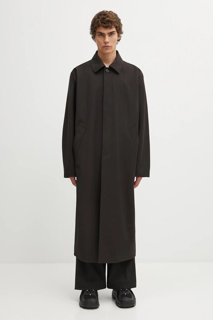 Our Legacy coat with wool Cloak brown color M4251CC at PRM US
