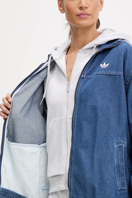 adidas Originals geacă jeans Denim Os TT de tranziție, oversize