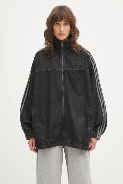 Джинсовая куртка adidas Originals Denim Os TT цвет чёрный