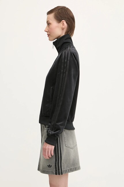 adidas Originals velvet sweatshirt Velvet Tt black color smooth