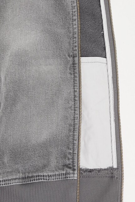 adidas Originals bomber jacket Denim Tt gray color JY2564 at PRM US