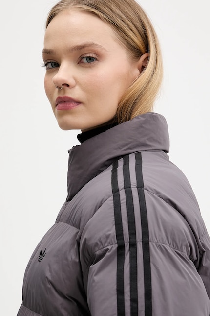 Куртка adidas Originals Long Puffer колір фіолетовий зимова JX2952 Куртка adidas Originals Long Puffer колір фіолетовий зимова JX2952
