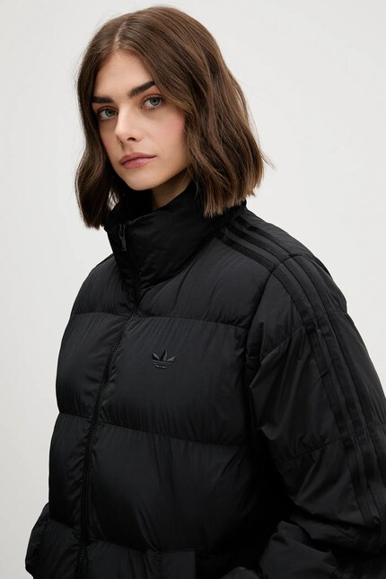 Куртка adidas Originals Long Puffer колір чорний зимова JX2957