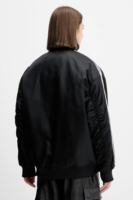 Куртка-бомбер adidas Originals Firebird цвет чёрный зимняя JX2991