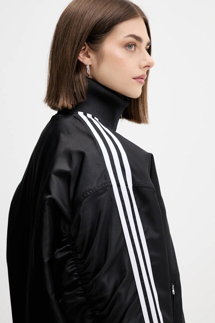 Куртка-бомбер adidas Originals Firebird цвет чёрный зимняя JX2991