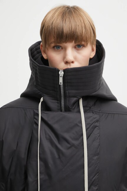 Rick Owens DRKSHDW jacket Cropped Alice Parka black color