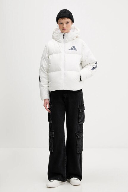 Пуховая куртка adidas adidas x Z.N.E цвет белый зимняя oversize