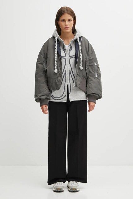JW Anderson bomber jacket Oversized Curved Hem Bomber PRM EU