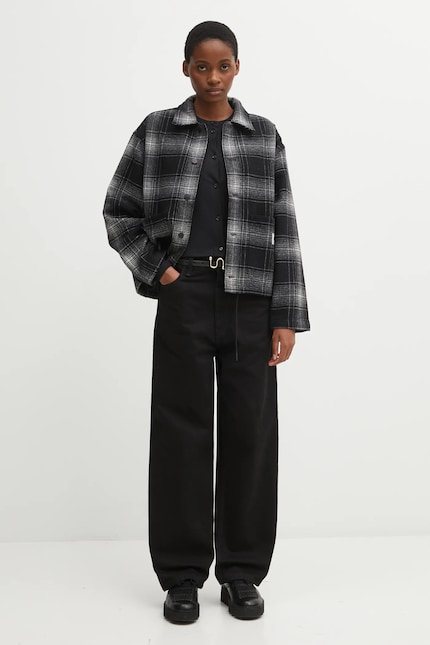 Carhartt WIP jacket with wool W' Brennan Shirt Jac gray color Carhartt WIP jacket with wool W' Brennan Shirt Jac gray color