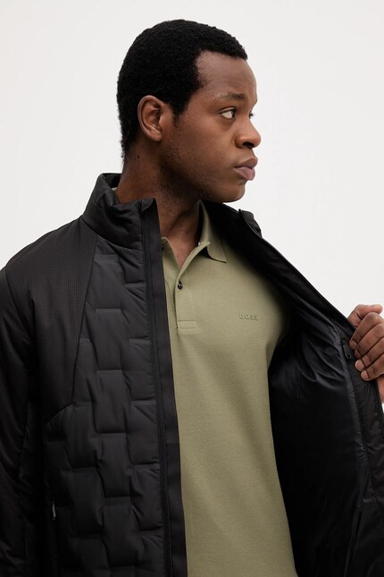 BOSS Green geacă de puf J_T-Down Jacket culoarea negru, de