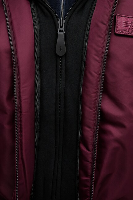 Alpha Industries bomber jacket maroon color 183110.608 at PRM US