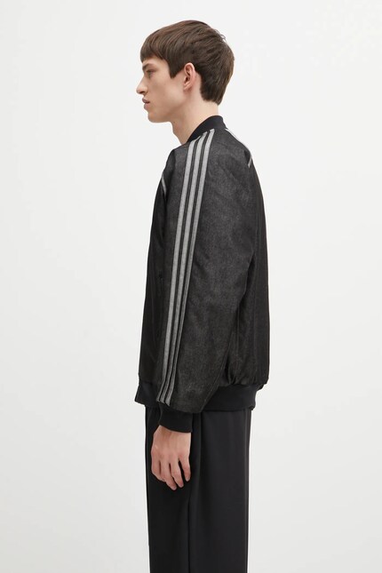 adidas Originals denim bomber jacket Denim Jkt black color JY2796