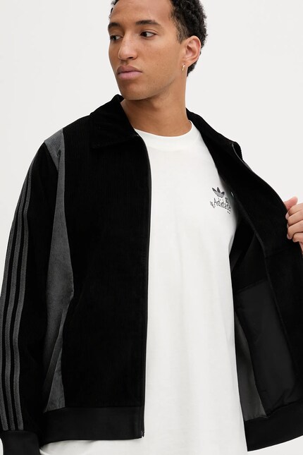 Вельветовая куртка adidas Originals Pro Track Top цвет чёрный