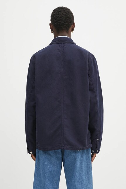 Carhartt WIP jacket Walter Chore navy blue color I035552.1CGD at