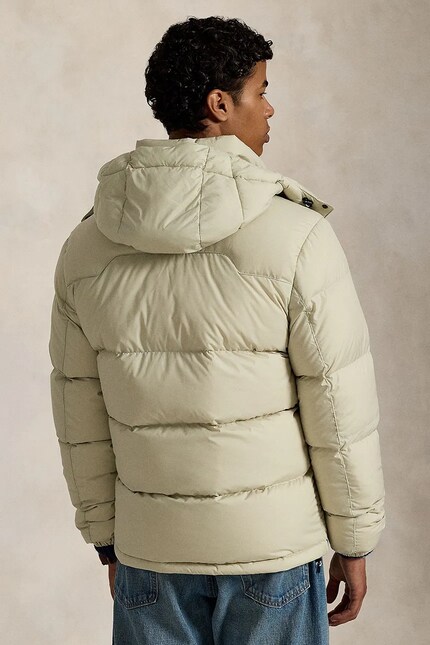 POLO RALPH LAUREN フーデッド ジャケットベージュ Polo Ralph Lauren down jacket beige color 710968278 at PRM US