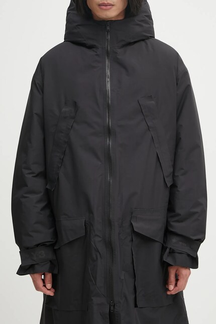 Y-3 jacket Gore-Tex Parka black color JW4618 at PRM US