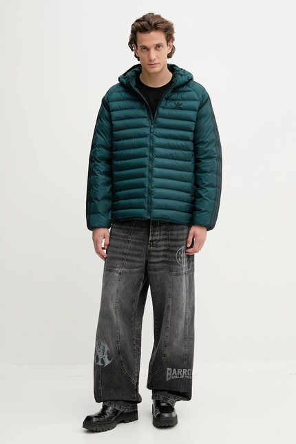 Куртка adidas Originals Pad Hooded цвет зелёный JX4116 | ANSWEAR.ua
