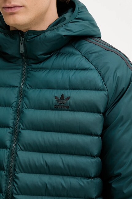 Куртка adidas Originals Pad Hooded цвет зелёный JX4116 | ANSWEAR.ua