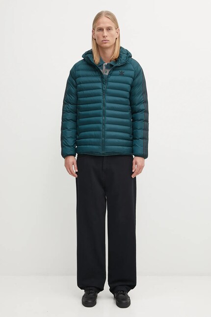 adidas Originals jacket Pad Hooded green color JX4116 at PRM US