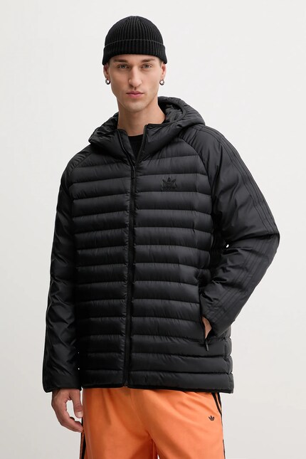 Куртка adidas Originals Pad Hooded цвет чёрный зимняя JX4117
