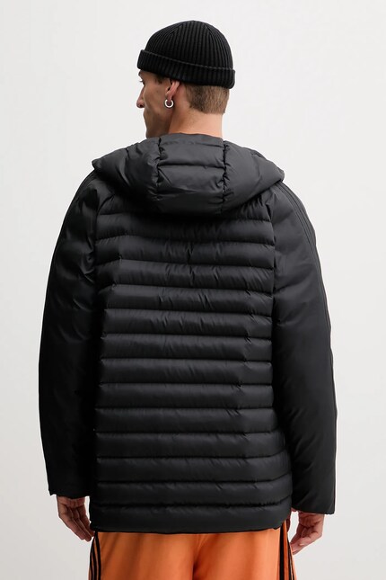 Куртка adidas Originals Pad Hooded цвет чёрный зимняя JX4117