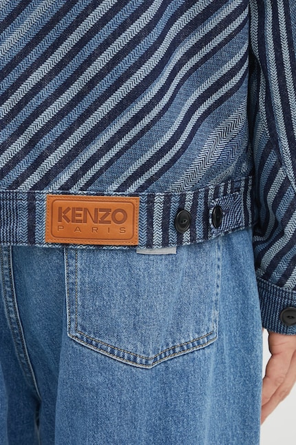 Kenzo denim jacket Diagonal Stripe Zipped Trucker PRM EU