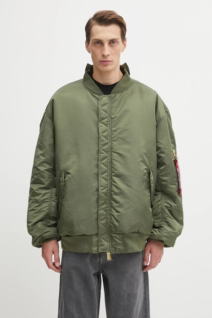 ジャケット・アウター VETEMENTS 18AW Cut-Up Reversible Bomber VETEMENTS reversible bomber jacket Cut-Up Bomber green color
