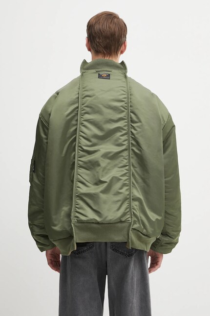 VETEMENTS reversible bomber jacket Cut-Up Bomber green color