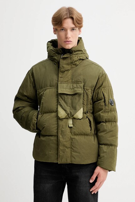 C.P. Company down jacket green color 19CMOW013A006369M at PRM US