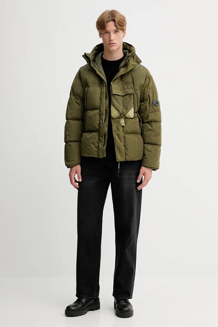ジャケット・アウター cp company archive down jacket Men's jackets C.P. Company Eco-Chrome R Mixed Hooded Down Jacket