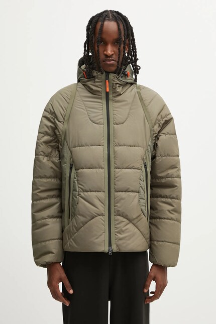 Napapijri jacket A-Biez modular puf green color NP0A88YQG0A1 at PRM US