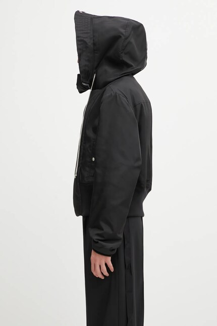Rick Owens DRKSHDW jacket Cropped Alice Parka black color