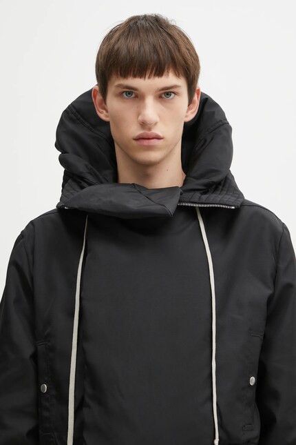 Rick Owens DRKSHDW jacket Cropped Alice Parka black color