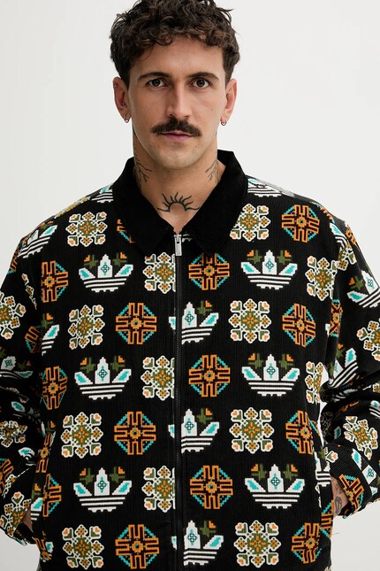 Вельветовая куртка adidas Originals Monogram цвет чёрный