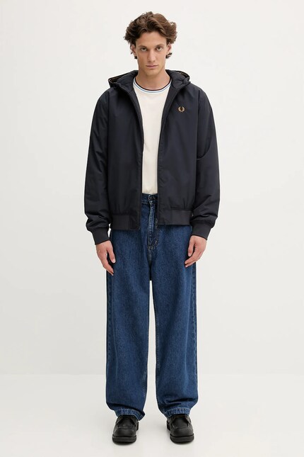 Fred Perry jacket navy blue color J1304 at PRM US