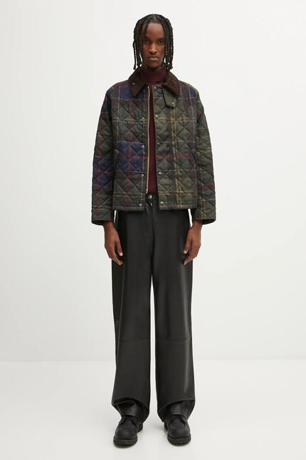 Куртка Barbour Tartan Transport Quilted Jacket цвет зелёный