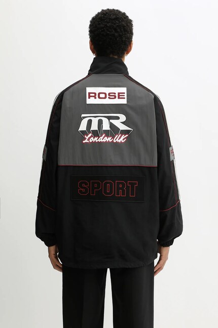 Martine Rose jacket Hockey Pullover black color 121WP01009 at PRM US