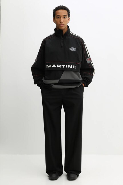 Martine Rose jacket Hockey Pullover black color 121WP01009 at PRM US