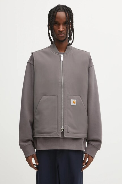 Carhartt WIP vest Leroy Vest brown color I035543.33CXX at PRM US