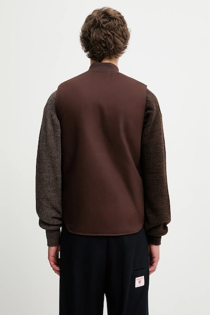 Carhartt WIP cotton vest Classic Vest brown color I035695.4701 at Carhartt WIP cotton vest Classic Vest brown color I035695.4701 at