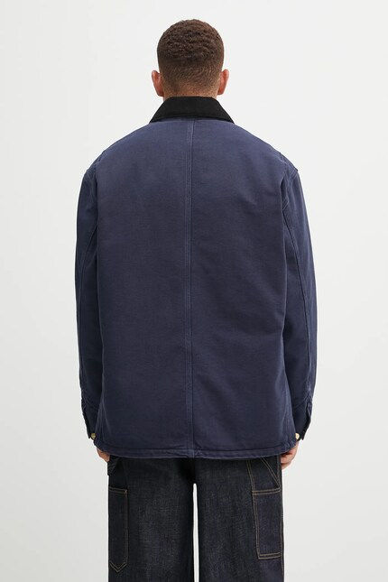Carhartt WIP cotton jacket OG Chore Coat navy blue color I035613