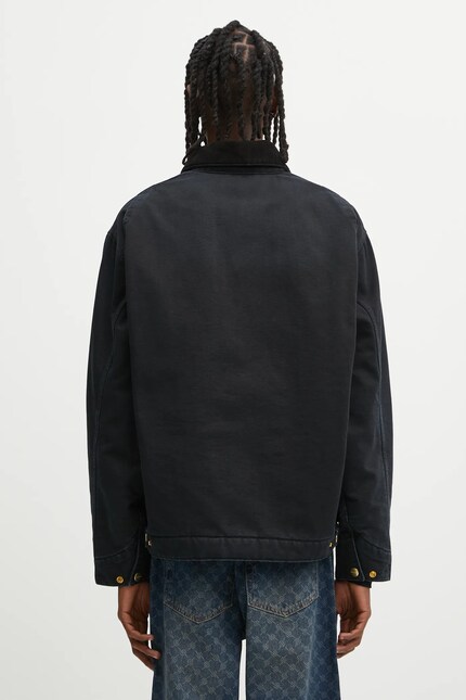 Carhartt WIP cotton jacket OG Detroit Jacket black color I035614