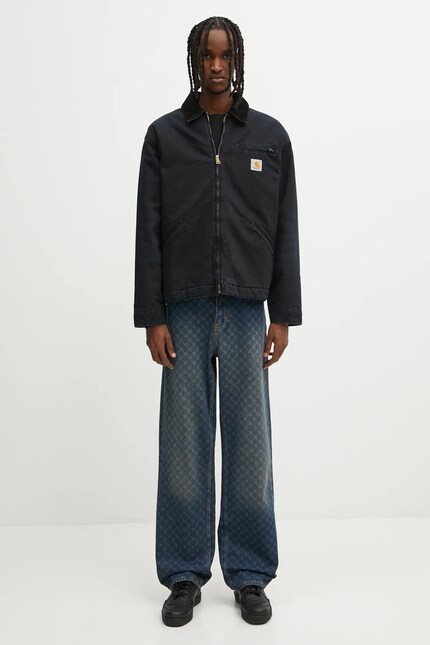 Carhartt WIP cotton jacket OG Detroit Jacket black color I035614