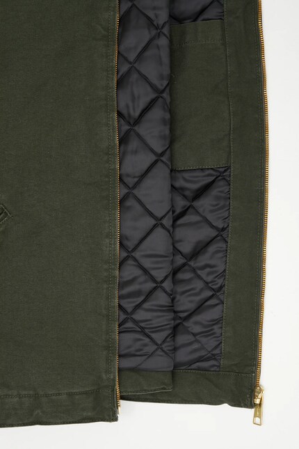 Carhartt WIP cotton jacket OG Detroit Jacket green color I035614