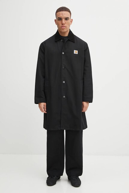 Carhartt WIP cotton jacket Webster Coat black color I035618.0 at