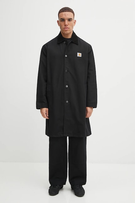 Carhartt WIP cotton jacket Webster Coat black color I035618.0 at Carhartt WIP cotton jacket Webster Coat black color I035618.0 at
