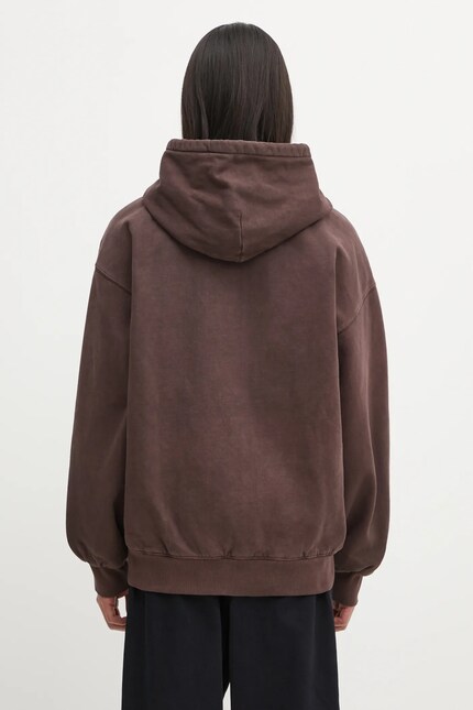 Carhartt WIP cotton sweatshirt Hooded Vista Jacket brown color