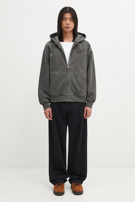 Carhartt WIP cotton sweatshirt Hooded Vista Jacket gray color Carhartt WIP cotton sweatshirt Hooded Vista Jacket gray color