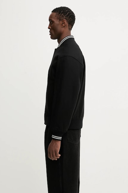 Maison Kitsuné bomber jacket with wool Varsity Teddy PRM EU Maison Kitsuné bomber jacket with wool Varsity Teddy PRM EU